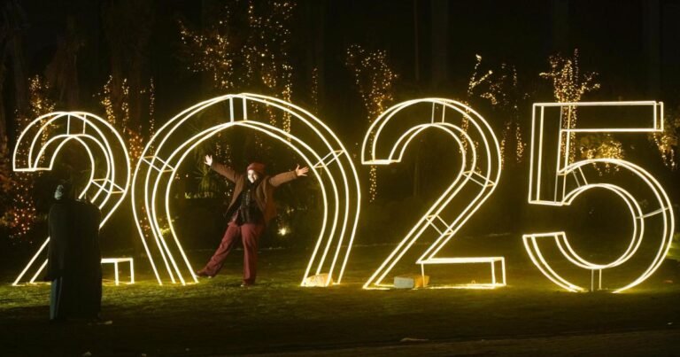 The world welcomes 2025 with fireworks and light shows