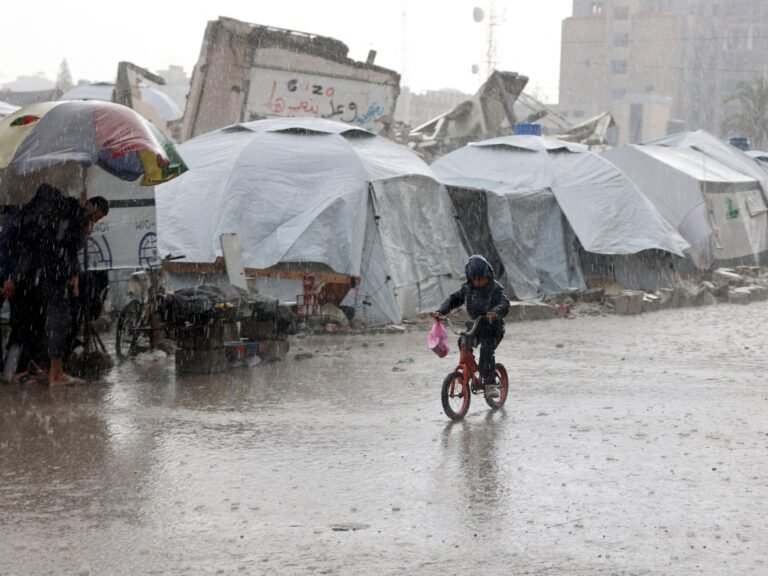 Israel pounds Gaza as heavy rains worsen misery of war-weary Palestinians